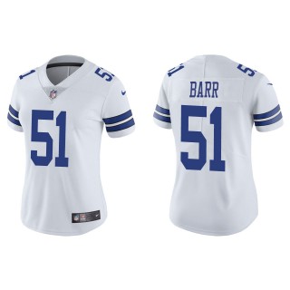Women's Dallas Cowboys Anthony Barr White Vapor Limited Jersey
