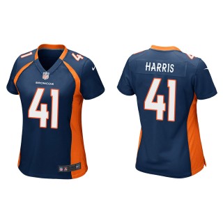 Women's Denver Broncos Anthony Harris Navy Game Jersey