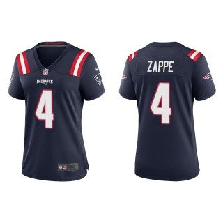 Women's New England Patriots Bailey Zappe Navy Game Jersey