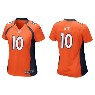 Women's Broncos Bo Nix Orange Game Jersey