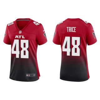 Women's Falcons Bralen Trice Red Alternate Game Jersey