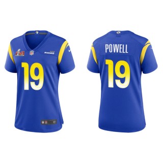 Women's Super Bowl LVI Brandon Powell Rams Royal Game Jersey