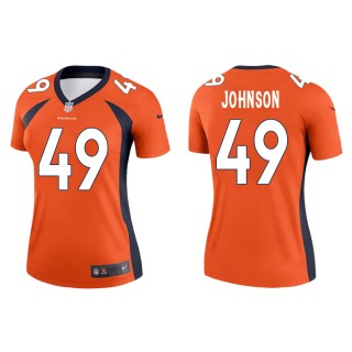 Jamar Johnson Jersey Women's Broncos Orange Legend