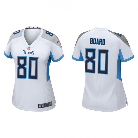 Women's Tennessee Titans C.J. Board White Game Jersey