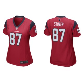 Women's Texans Cade Stover Red Game Jersey