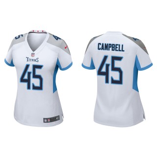 Women's Titans Chance Campbell White Game Jersey