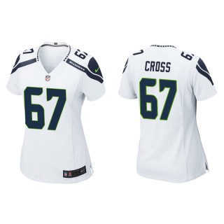 Women's Seahawks Charles Cross White 2022 NFL Draft Game Jersey