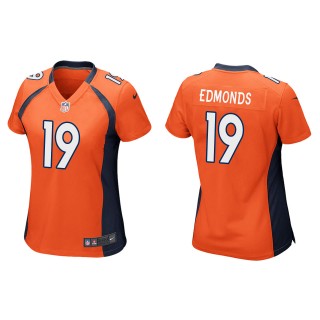 Women's Denver Broncos Chase Edmonds Orange Game Jersey