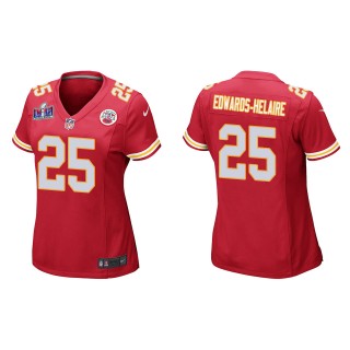 Women's Chiefs Clyde Edwards-Helaire Red Super Bowl LVIII Game Jersey