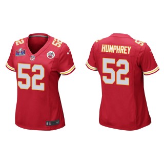 Women's Chiefs Creed Humphrey Red Super Bowl LVIII Game Jersey