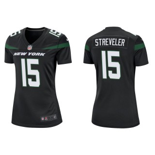 Women's New York Jets Chris Streveler Black Game Jersey