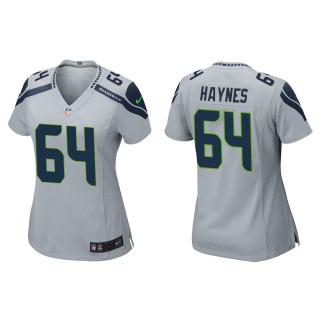 Women's Seahawks Christian Haynes Gray Game Jersey