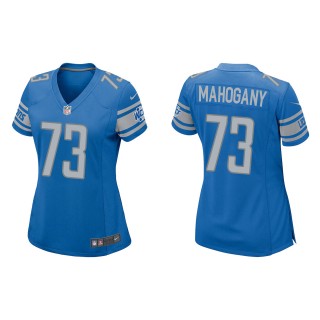 Women's Lions Christian Mahogany Blue Game Jersey