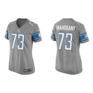 Women's Lions Christian Mahogany Silver Game Jersey