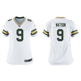 Women's Packers Christian Watson White 2022 NFL Draft Game Jersey