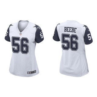 Women's Cowboys Cooper Beebe White Alternate Game Jersey