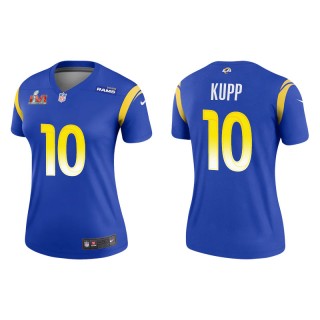 Women's Super Bowl LVI Cooper Kupp Rams Royal Legend Jersey