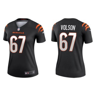 Women's Bengals Cordell Volson Black 2022 NFL Draft Legend Jersey