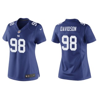 Women's Giants D.J. Davidson Royal 2022 NFL Draft Game Jersey