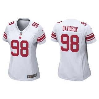 Women's Giants D.J. Davidson White 2022 NFL Draft Game Jersey