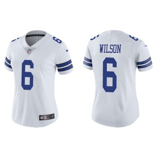 Women's Dallas Cowboys Donovan Wilson White Vapor Limited Jersey