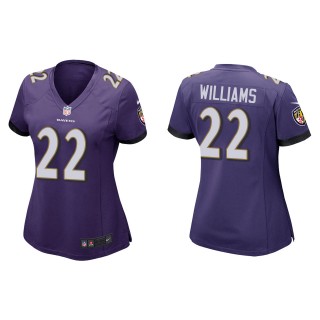 Women's Ravens Damarion Williams Purple Game Jersey