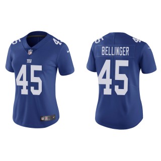 Women's Giants Daniel Bellinger Royal 2022 NFL Draft Vapor Limited Jersey