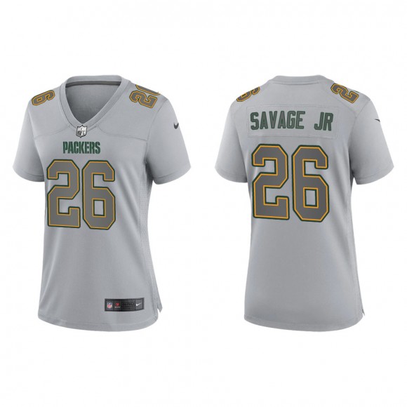 Women's Darnell Savage Jr. Green Bay Packers Gray Atmosphere Fashion Game Jersey