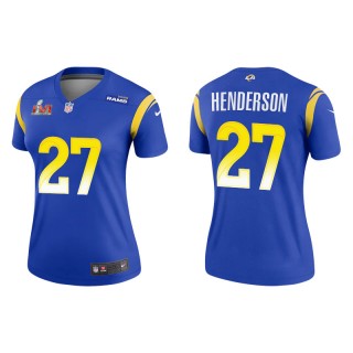 Women's Super Bowl LVI Darrell Henderson Rams Royal Legend Jersey