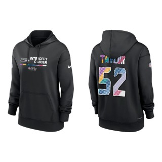 Women's Darrell Taylor Seattle Seahawks Black 2022 NFL Crucial Catch Therma Performance Pullover Hoodie