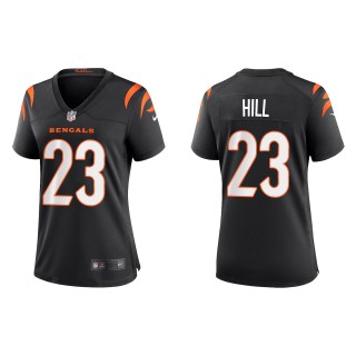Women's Bengals Daxton Hill Black 2022 NFL Draft Game Jersey