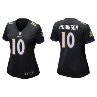 Women's Baltimore Ravens Demarcus Robinson Black Game Jersey