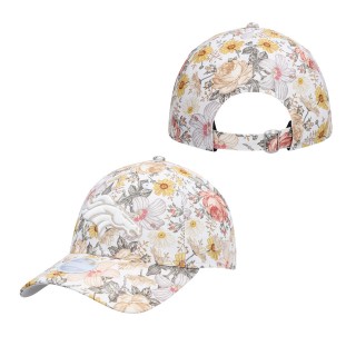 Women's Denver Broncos Cream Bloom 9TWENTY Adjustable Hat
