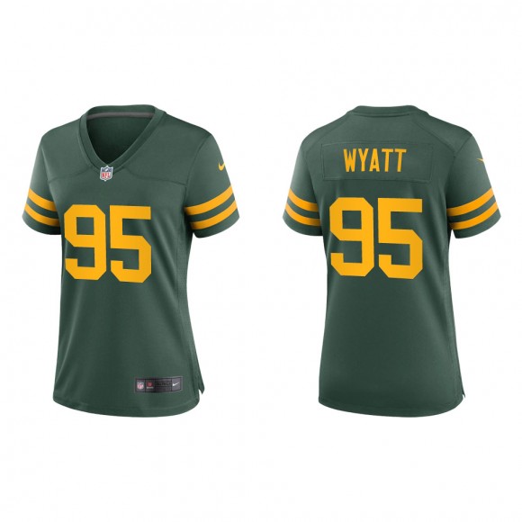 Women's Packers Devonte Wyatt Green 2022 NFL Draft Alternate Game Jersey