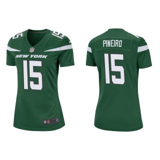 Women's New York Jets Eddy Pineiro Green Game Jersey