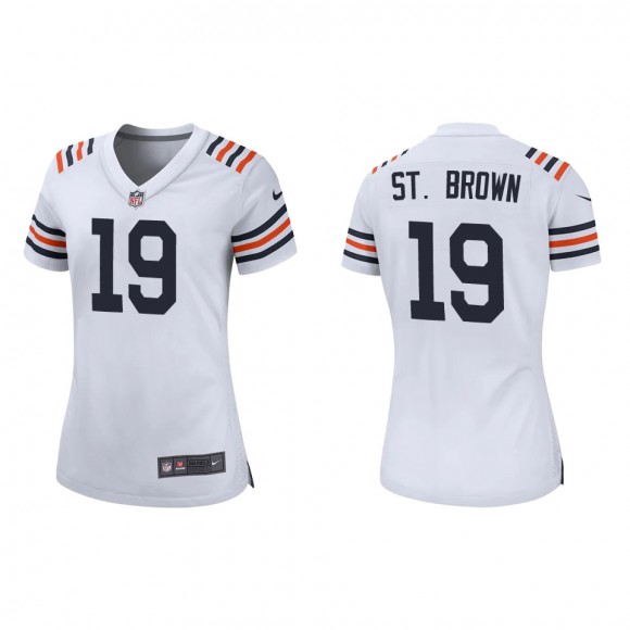 Women's Equanimeous St. Brown Chicago Bears White Classic Game Jersey