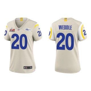 Women's Super Bowl LVI Eric Weddle Rams Bone Game Jersey