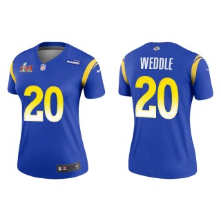 Women's Super Bowl LVI Eric Weddle Rams Royal Legend Jersey