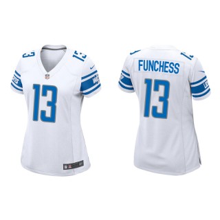 Women's Detroit Lions Funchess White Game Jersey
