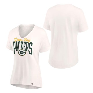 Women's Green Bay Packers Oatmeal Motivating Force Lightweight T-Shirt
