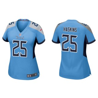 Women's Tennessee Titans Hassan Haskins Light Blue Game Jersey