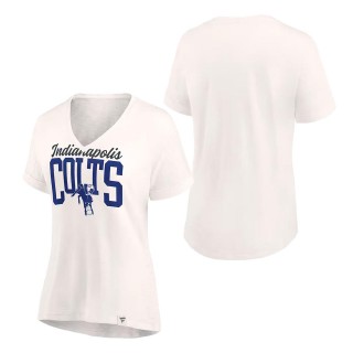 Women's Indianapolis Colts Oatmeal Motivating Force Lightweight T-Shirt