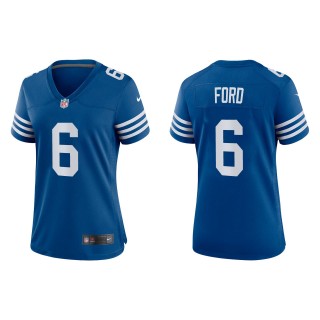 Women's Indianapolis Colts Isaiah Ford Royal Alternate Game Jersey