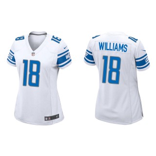 Women's Lions Jameson Williams White 2022 NFL Draft Game Jersey