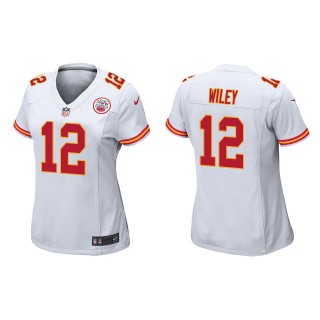 Women's Chiefs Jared Wiley White Game Jersey