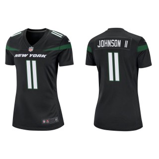Women's Jets Jermaine Johnson II Black 2022 NFL Draft Game Jersey
