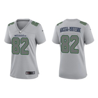 Women's Seattle Seahawks JJ Arcega-Whiteside Gray Atmosphere Fashion Game Jersey