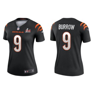 Women's Super Bowl LVI Joe Burrow Bengals Black Legend Jersey