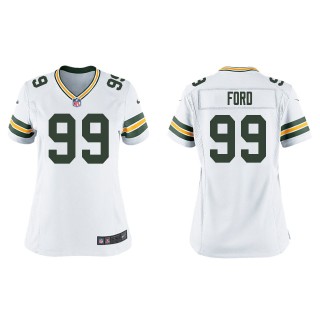 Women's Packers Jonathan Ford White Game Jersey