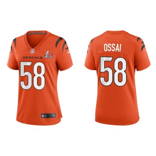 Women's Super Bowl LVI Joseph Ossai Bengals Orange Game Jersey
